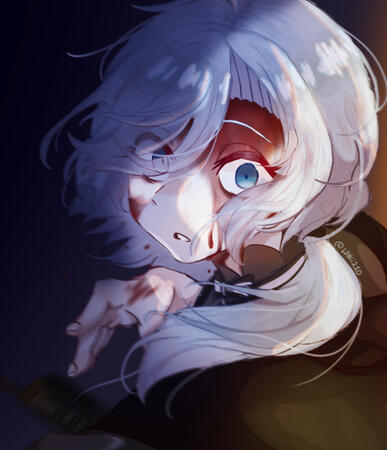 Fan art of Monika from Spy Classroom